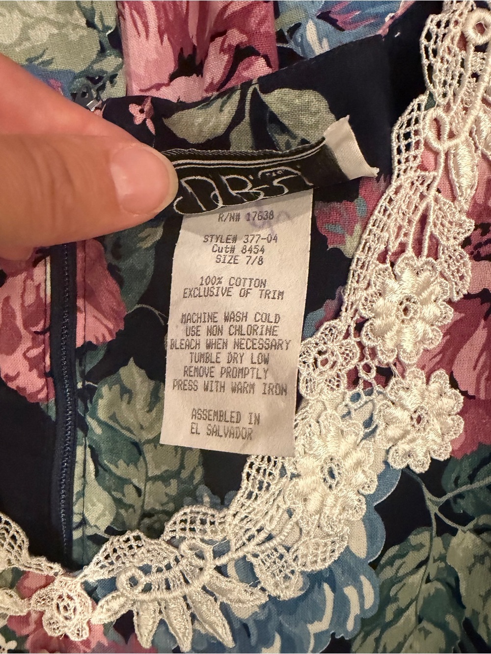 vintage-style dress floral print puff sleeve - Picture 5 of 6